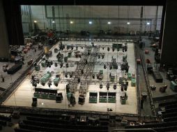 La compañía que trae a la ciudad a Peter Pan on Ice ya inició trabajos para armar la escenografía. E. BARRERA  /