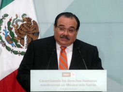 El diputado, Jorge Carlos Ramírez Marín, durante el acto Los Derechos Humanos, México y la ONU. NTX  /