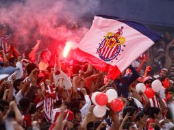 Vista de la afición apoyando a las Chivas. ARCHIVO  /