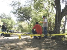 En Arandas fueron encontrados dos casquillos utilizados, como huella del homicidio. O. RUVALCABA  /