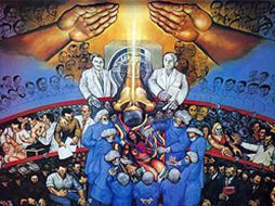 La obra ''La Historia de la Cardiología Universal'' fue extraída hace cuatro meses de una clínica. ESPECIAL  /