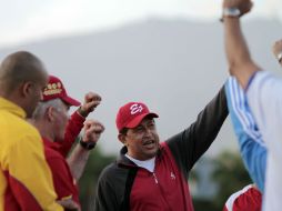 'Ante la adversidad no nos queda sino asumir', dijo Chávez, vestido de traje deportivo. REUTERS  /