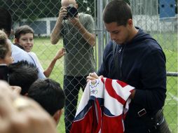 'Yo también soy como todos ustedes, tengo muchos sueños', declaró Javier 'Chicharito'Hernandez. NOTIMEX  /
