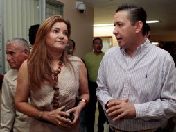 Patricia Retamoza y Salvador Barajas del Toro, integrantes de la Comisión de Vigilancia. A. GARCÍA  /