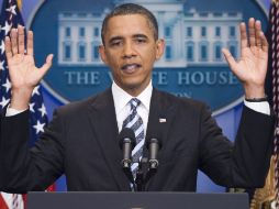 El presidente de Estados Unidos lanzó un ultimatum al Congreso para sacar adelante las negociaciones sobre el déficit. EFE  /