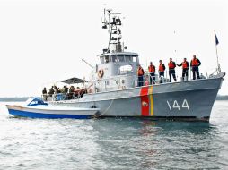 Las embarcaciones, de fabricación artesanal, fueron descubiertas en la localidad norteña de Necoclí. EFE  /