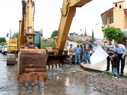 El presidente Miguel Castro dio arranque a las obras. A. GARCÍA  /