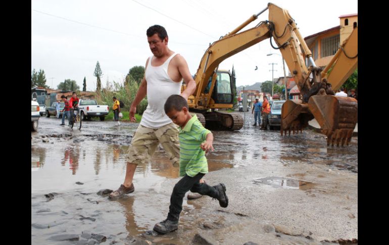 En cada temporal, habitantes de Tateposco padecen inundaciones a causa de las lluvias. M. FREYRÍA  /