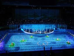 Los XIV Mundiales de Natación fueron inaugurados hoy en Shanghái. AFP  /