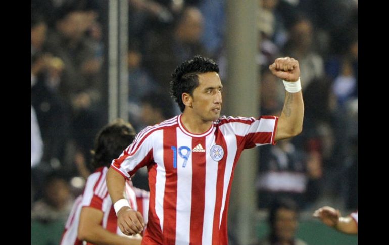 El jugador del combinado 'guaraní' busca el triunfo según Barrios. AFP  /