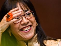 La naradora Cristina Rivera Garza en una imagen captada en la FIL 2010. CORTESÍA FIL  /