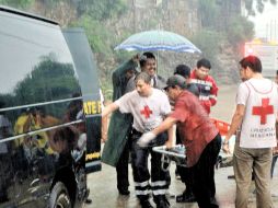 Las precipitaciones que azotan al Istmo provocaron la caída de una casa en Salina Cruz, donde murieron dos individuos. EL UNIVERSAL  /