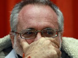 El poeta Javier Sicilia, durante la rueda de prensa en la Ciudad de México. EFE  /