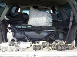 El arsenal incautado fue detectado al interior de una camioneta Lincoln Navigator de color negro. ESPECIAL  /