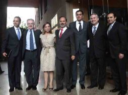 Lozano, Creel, Vázquez Mota, Madero, Lujambio, González Márquez y Cordero se reunieron esta tarde. EL UNIVERSAL  /
