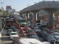 La principal afectación vehicular se presenta con dirección al norte. NOTIMEX  /