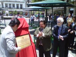 Inauguran remodelación de la explanada de la Biblioteca Iberoamericana en el vigésimo aniversario del recinto. O GARCÍA  /