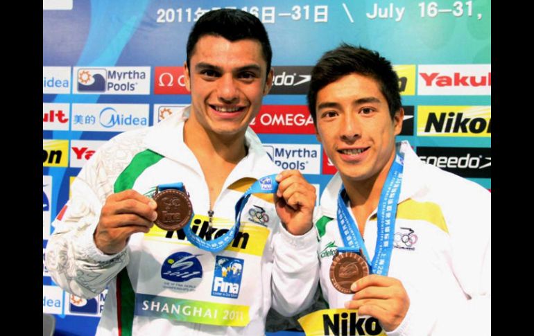 Los atletas Yahel Castillo y Julian Sánchez resultaron victoriosos en su rubro. MEXSPORT  /