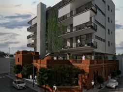 Proyecto de Trama Arquitectos. Torre de 4 pisos para 17 departamentos. ESPECIAL  /