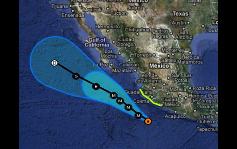 Los extremos de 'Dora' se acercarán el sábado a Baja California Sur, pero el meteoro no tocará tierra. ESPECIAL  /