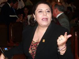 La diputada Olga Araceli Gómez sostiene que no firmó ningún cheque de nómina cuando presidió la Comisión de Administración. A. GARCÍA  /