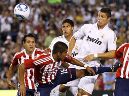 Cristiano Ronaldo, imparable ante el Rebaño. AFP  /