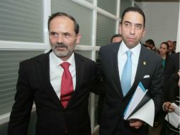Javier Lozano Alarcón junto con Gustavo Madero. EL UNIVERSAL  /