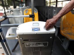 Dos unidades de la ruta 603-B operan con sistema de prepago. A. GARCÍA  /