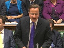 El primer ministro británico, David Cameron, durante la audiencia en el Parlamento. REUTERS  /