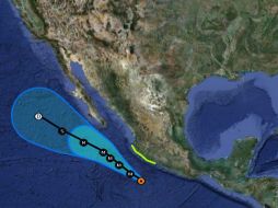 Por la presencia del huracán Dora, la zona de alerta se extendió al extremo sur de la península de Baja California. ESPECIAL  /