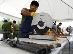 El armamento será fundido y convertido en estatuas. REUTERS  /