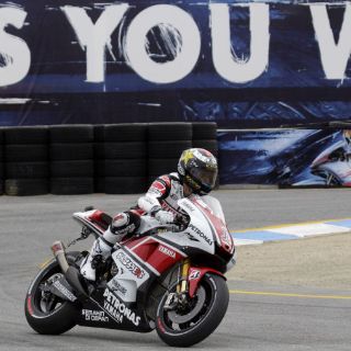 Lorenzo sorprende en Laguna Seca