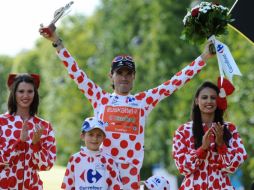 El ciclista español, Samuel Sánchez, obtuvo la sexta plaza en la general a 4.55 del vencedor. AFP  /