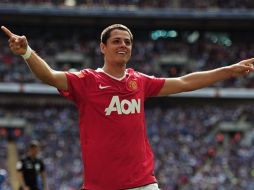 El mexicano, Javier 'Chicharito' Hernández, cumplirá su segunda temporada en Europa con el Manchester United. ESPECIAL  /