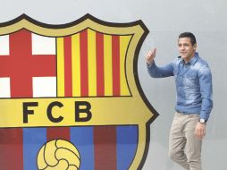 El atacante chileno, Alexis Sánchez, llega al Barcelona procedente del Udinese de Italia. EFE  /
