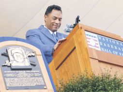 El ex jugador puertorriqueño ofreció un emotivo discurso de introducción. REUTERS  /