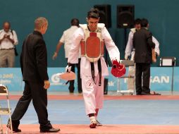 El aparato marca los puntos buenos sólo cuando el golpe fue bien ejecutado. MEXSPORT  /