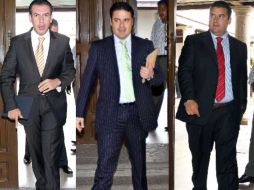 Miguel Castro, Aristóteles Sandoval y Héctor Vielma (de izq. a derecha), alcaldes metropolitanos asistieron a la reunión. E PACHECO  /