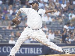 C.C. Sabathia se prepara para lanzar. REUTERS  /