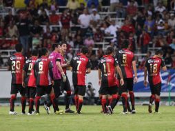 Jugadores del Club Atlas, durante partido del Torneo Apertura en contra de Puebla. E.PACHECO  /