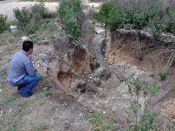 Se calcula que los restos hallados en bolsas en la fosa podrían ser de al menos doce personas. EL UNIVERSAL  /