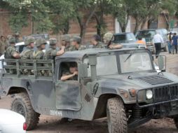 Personal militar participó en los operativos realizados en varios puntos del Estado. ARCHIVO  /