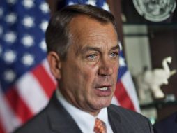 El presidente de la cámara baja, John Boehner, cuyo iniciativa sería votada esta noche. EFE  /