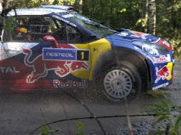 El francés Loeb tuvo un buen inicio en Finlandia. AFP  /