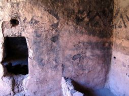 El mural presenta motivos de mitos y leyendas religiosos, cosmovisión y deidades. EL UNIVERSAL  /