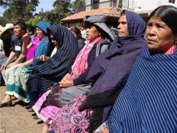 Los indígenas piden una mesa de diálogo con las autoridades. NTX  /