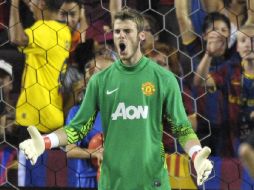 El arquero del Manchester United, David De Gea, durante encuentro amistoso en Estados Unidos. AP  /