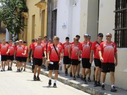 Los jugadores de la Selección Sub-20 de Austria, se encuentran listos para enfrentar a Brasil. EFE  /