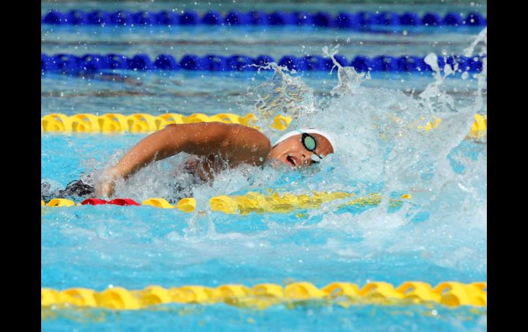 Para la nadadora mexicana esta 'fue una competencia dura física y mentalmente'. MEXSPORT  /