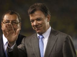 Santos salió con resultados positivos en su primer año de gobierno. EFE  /
